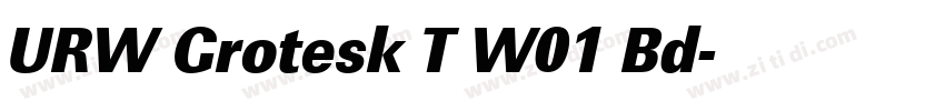 URW Grotesk T W01 Bd字体转换